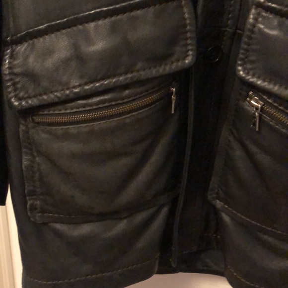 Danier Genuine Leather Jacket Size M with Removable Hood - Picture 4 of 12